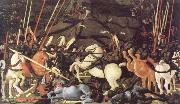 paolo uccello the battle of san romano oil on canvas